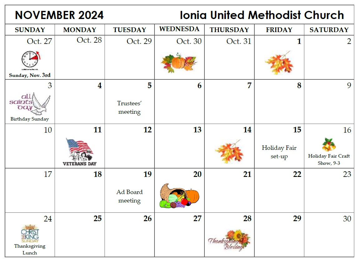 Nov 2024 Calendar